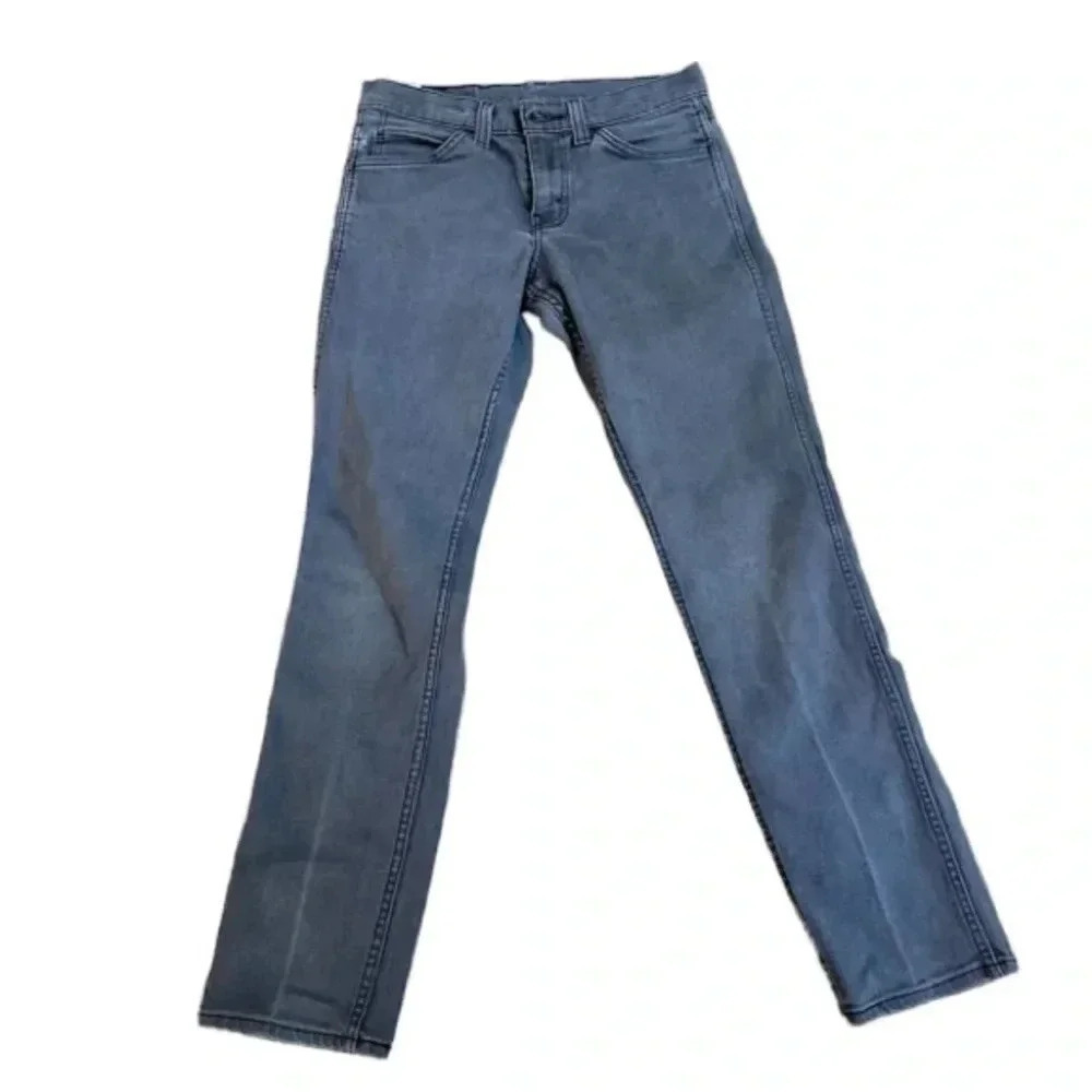 Levi's 511 Men's Gray Slim Fit Mid-Rise Denim Jeans Size W29 L32 GUC